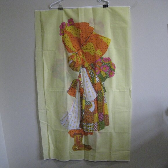 Lot of 2 Matching Holly Hobbie Panels 44” Lengths Vtg - Picture 3 of 11